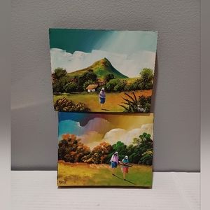 Signed oil paintings